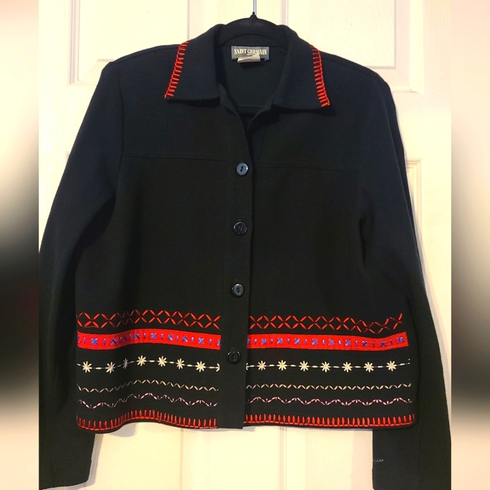 Saint Germain cotton knit jacket - Size m